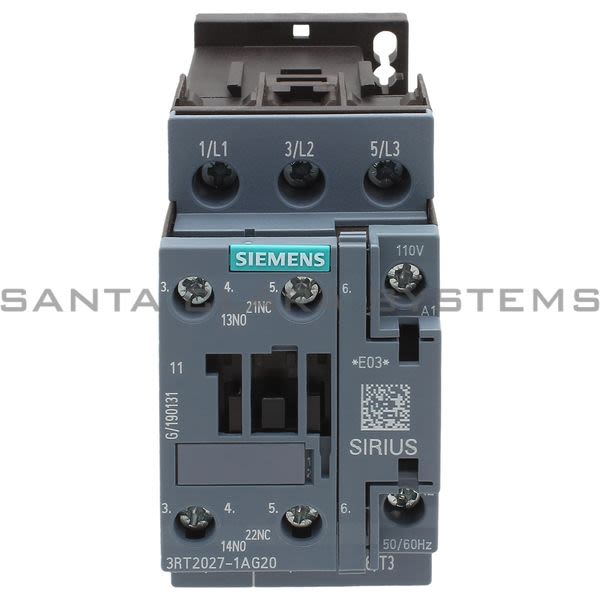 Siemens 3RT2027-1AG20 Contactor | Sirius | 3RT2027-1AG20 Product Image