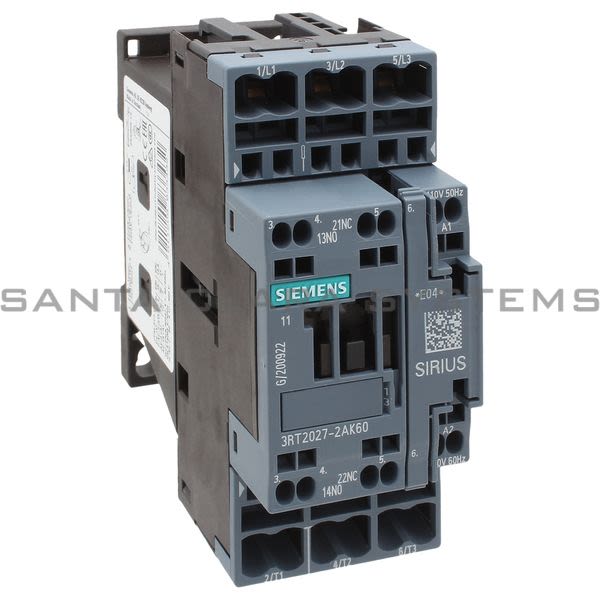 Siemens 3RT2027-2AK60 Contactor | 3RT2027-2AK60 Product Image