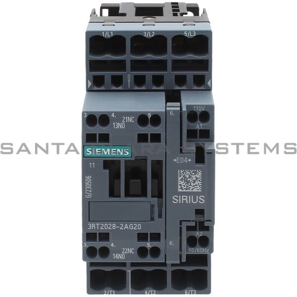 Siemens 3RT2028-2AG20 Contactor | Sirius | 3RT2028-2AG20 Product Image