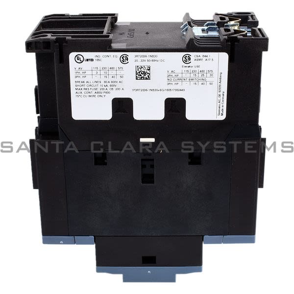 Siemens 3RT2036-1NB30 Contactor | Sirius | 3RT2036-1NB30 Product Image