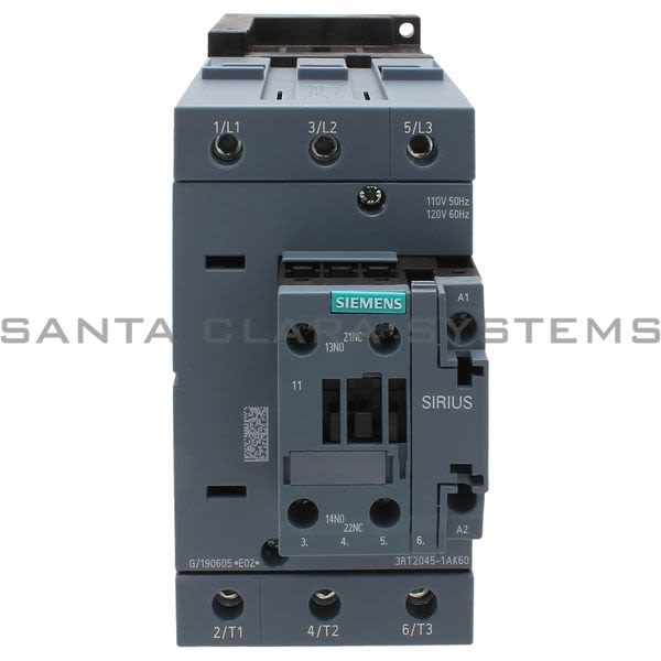Siemens 3RT2045-1AK60 Contactor | Sirius | 3RT2045-1AK60 Product Image
