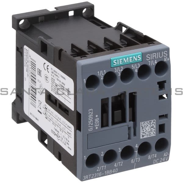 Siemens 3RT2316-1BB40 Contactor Product Image