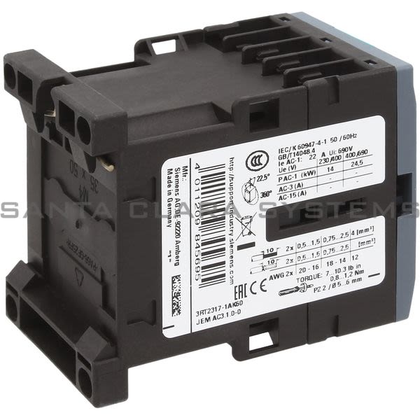 Siemens 3RT2317-1AK60 Contactor | 3RT2317-1AK60 Product Image