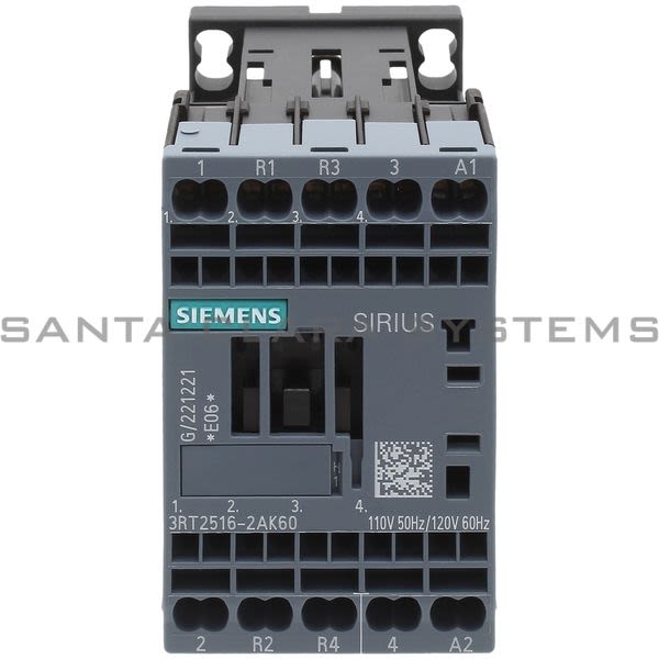 Siemens 3RT2516-2AK60 Contactor Product Image