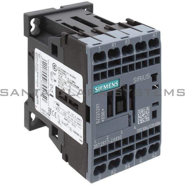 Siemens 3RT2517-2AK60 Contactor Product Image