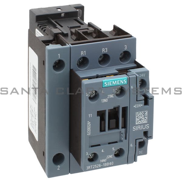 Siemens 3RT2526-1BB40 Contactor | Sirius | 3RT2526-1BB40 Product Image