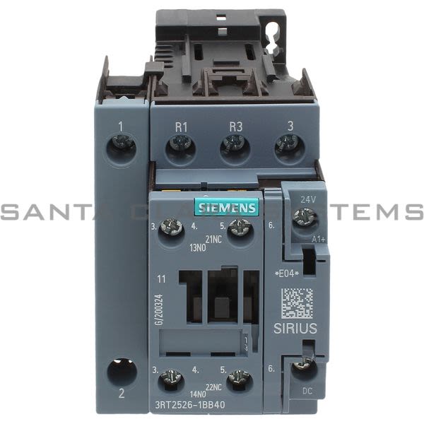 Siemens 3RT2526-1BB40 Contactor | Sirius | 3RT2526-1BB40 Product Image