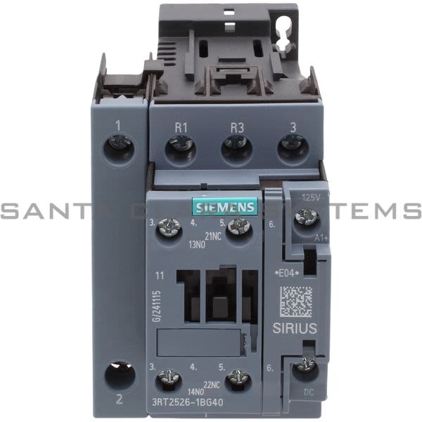Siemens 3RT2526-1BG40 Contactor Product Image