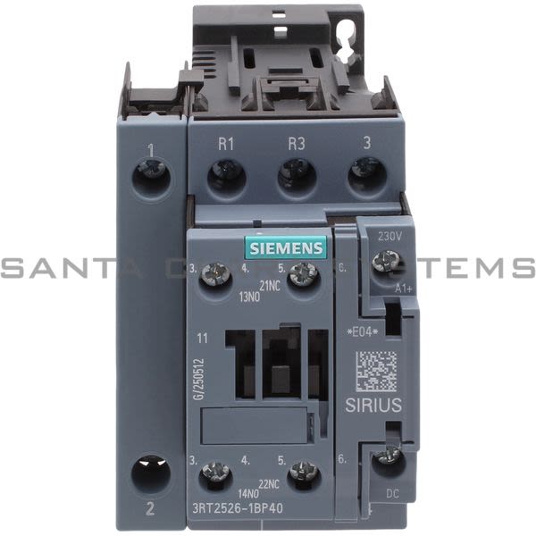 Siemens 3RT2526-1BP40 Contactor Product Image
