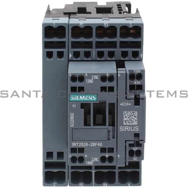 Siemens 3RT2526-2BF40 Contactor Product Image