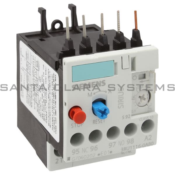 Siemens 3RU1116-0AB0 Overload Relay Product Image