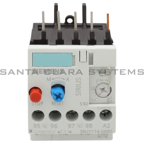 Siemens 3RU1116-0AB0 Overload Relay Product Image