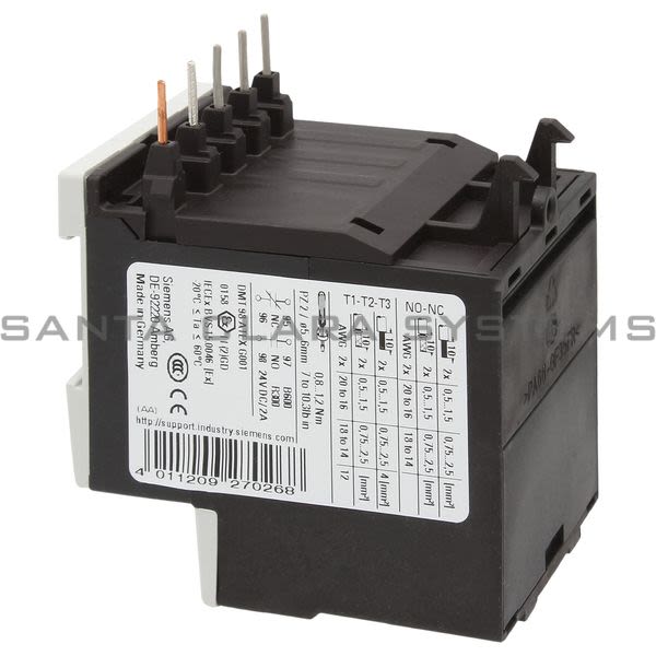 Siemens 3RU1116-0EB0 Overload Relay Product Image