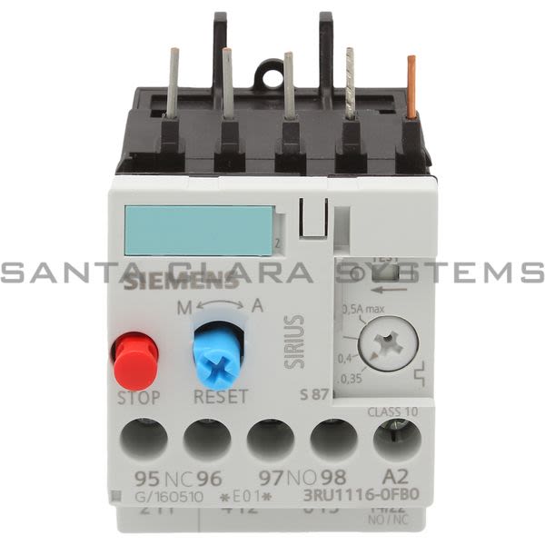 Siemens 3RU1116-0FB0 Overload Relay Product Image
