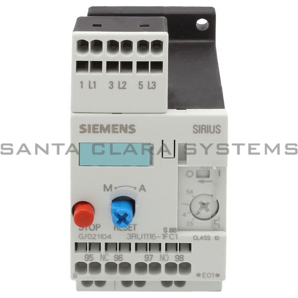 Siemens 3RU1116-1FC1 Overload Relay Product Image