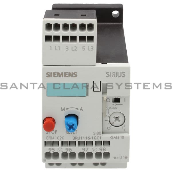 Siemens 3RU1116-1GC1 Overload Relay Product Image