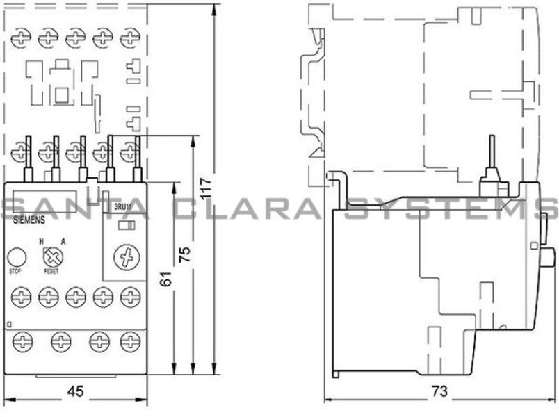 Siemens 3RU1116-1KB0 Overload Relay Product Image