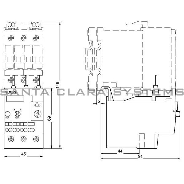 Siemens 3RU1126-4BD0 Overload Relay Product Image