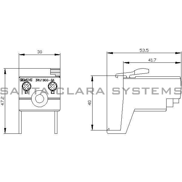 Siemens 3RU1916-3AA01 Terminal Support Product Image