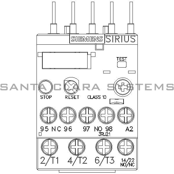 Siemens 3RU2116-0EB0 Overload Relay Product Image