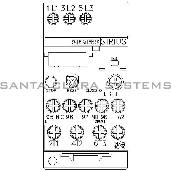 Siemens 3RU2116-0EB1 Overload Relay Product Image