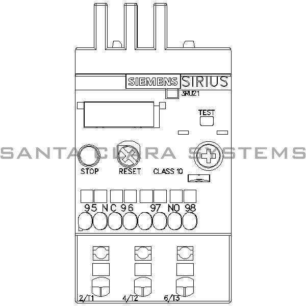 Siemens 3RU2116-0EC0 Overload Relay Product Image