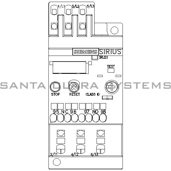 Siemens 3RU2116-1CC1 Overload Relay Product Image