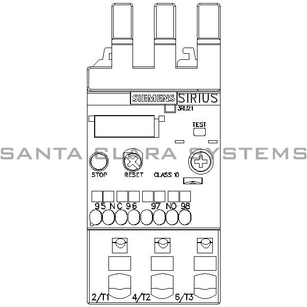 Siemens 3RU2126-1GC0 Overload Relay Product Image