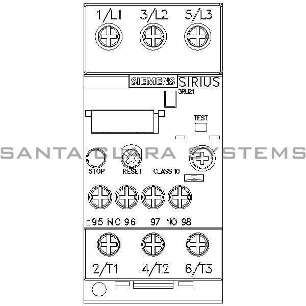Siemens 3RU2126-4EB1 Overload Relay Product Image