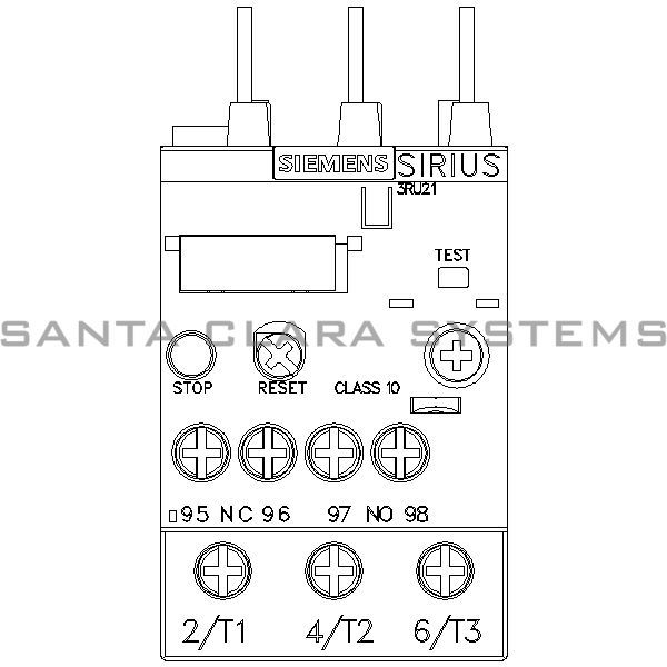 Siemens 3RU2126-4PB0 Overload Relay Product Image