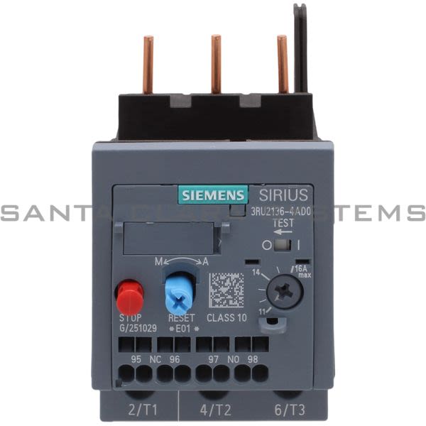 Siemens 3RU2136-4AD0 Overload Relay Product Image