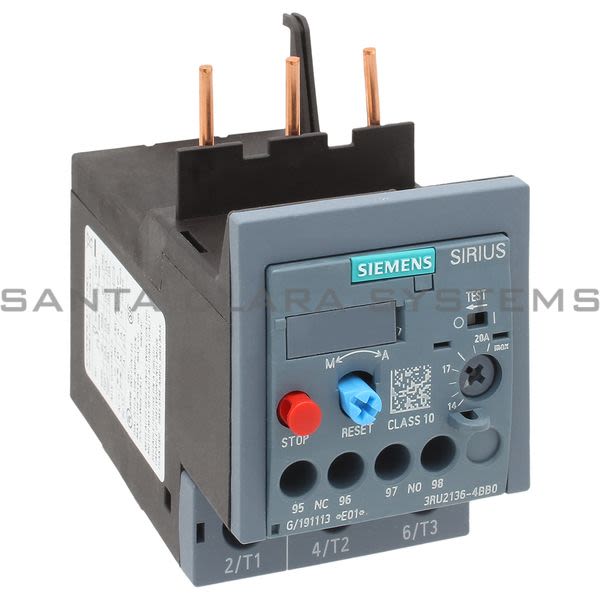Siemens 3RU2136-4BB0 Overload Relay | Sirius | 3RU2136-4BB0 Product Image