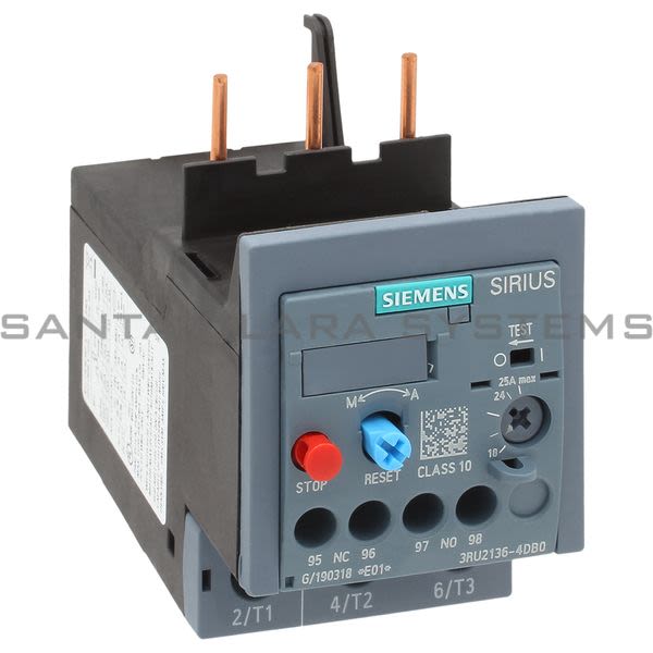 Siemens 3RU2136-4DB0 Overload Relay | Sirius | 3RU2136-4DB0 Product Image