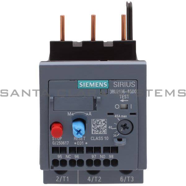 Siemens 3RU2136-4GD0 Overload Relay Product Image