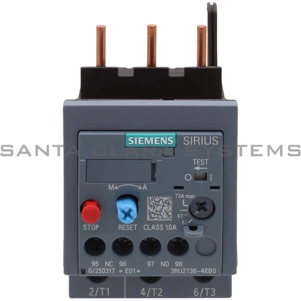 Siemens 3RU2136-4KB0 Overload Relay Product Image