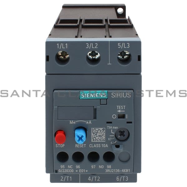 Siemens 3RU2136-4KB1 Overload Relay Product Image