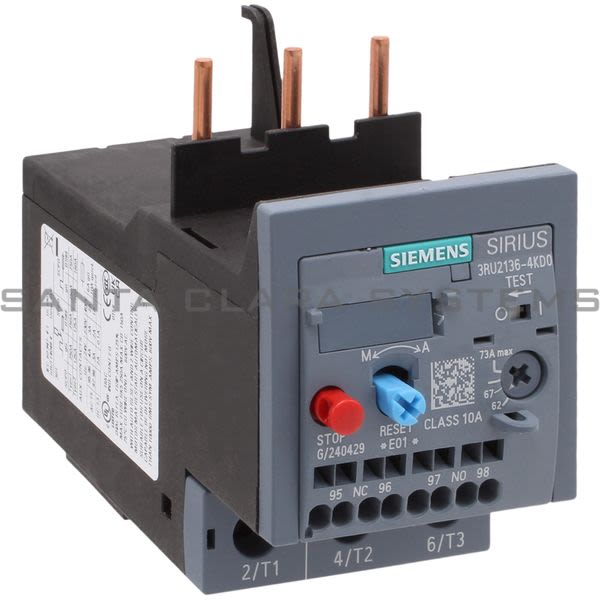 Siemens 3RU2136-4KD0 Overload Relay Product Image