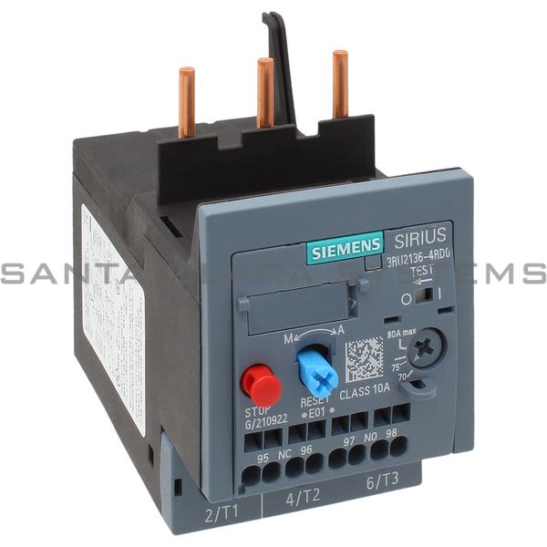 Siemens 3RU2136-4RD0 Overload Relay Product Image