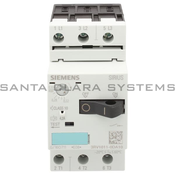 Siemens 3RV1011-0DA10 Motor Starter Protector | Sirius | 3RV1011-0DA10 Product Image