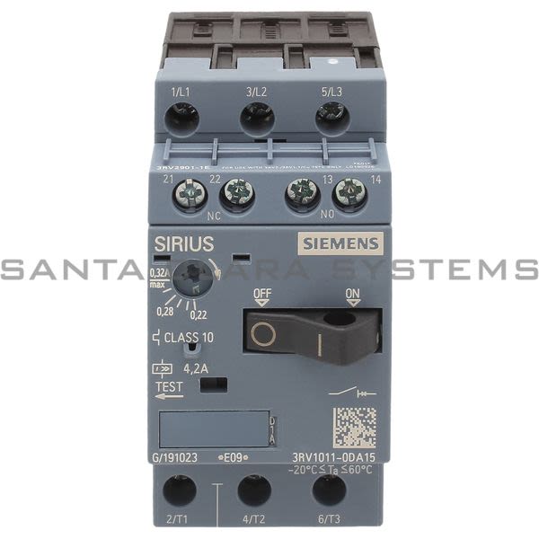 Siemens 3RV1011-0DA15 Motor Starter Protector | 3RV1011-0DA15 Product Image