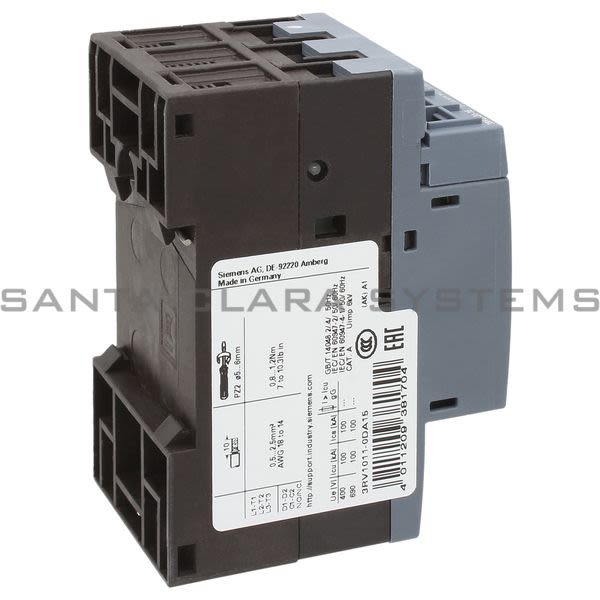 Siemens 3RV1011-0DA15 Motor Starter Protector | 3RV1011-0DA15 Product Image