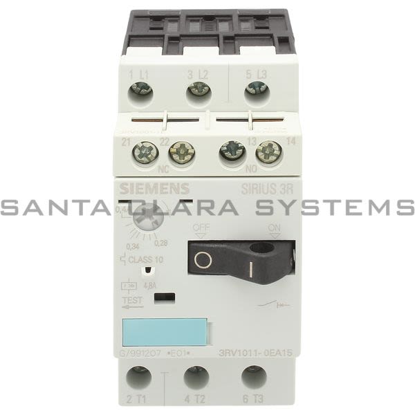Siemens 3RV1011-0EA15 Motor Starter Protector Product Image
