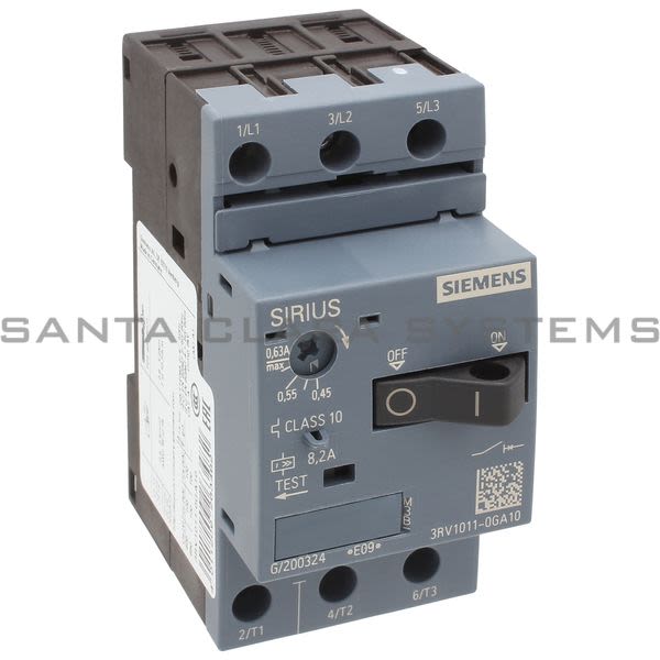 Siemens 3RV1011-0GA10 Motor Starter Protector | Sirius | 3RV1011-0GA10 Product Image