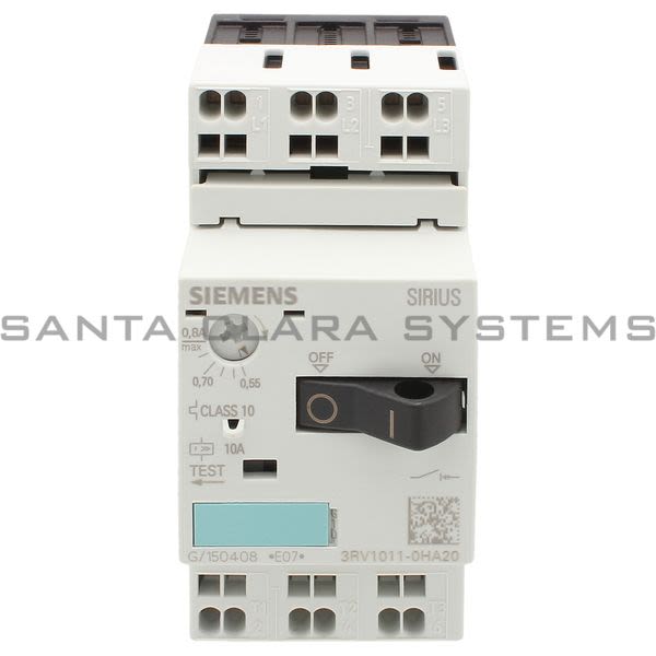 Siemens 3RV1011-0HA20 Motor Starter Protector Product Image