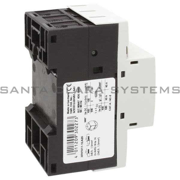 Siemens 3RV1011-1EA20 Motor Starter Protector | Sirius | 3RV1011-1EA20 Product Image
