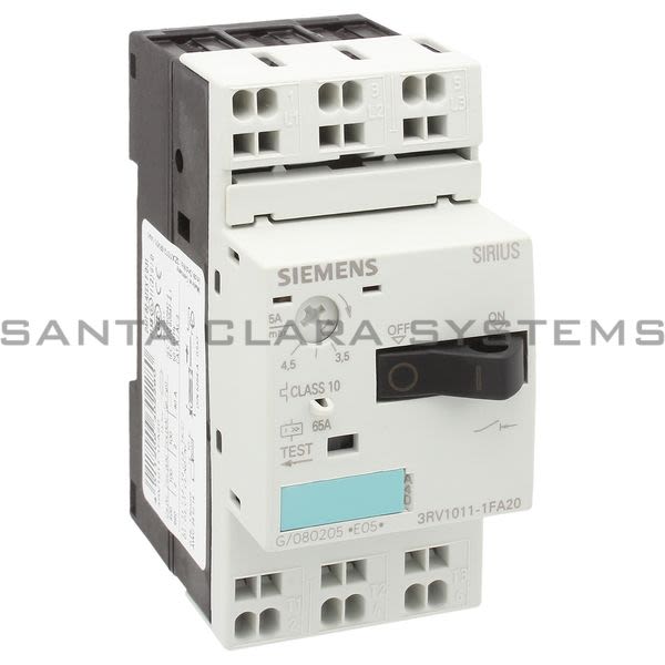 Siemens 3RV1011-1FA20 Motor Starter Protector Product Image