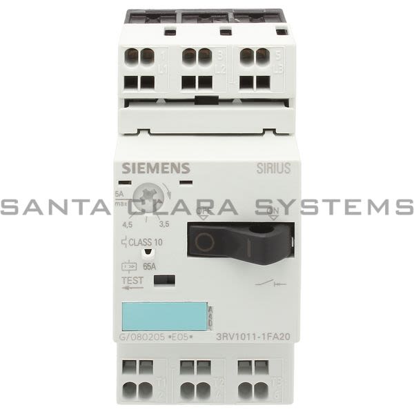 Siemens 3RV1011-1FA20 Motor Starter Protector Product Image