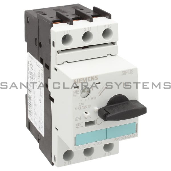 Siemens 3RV1021-0AA10 Motor Starter Protector | Sirius | 3RV1021-0AA10 Product Image