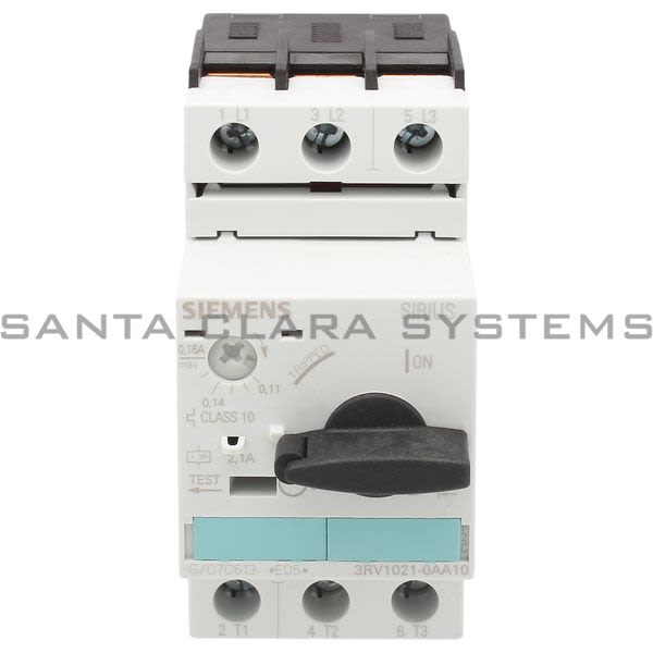 Siemens 3RV1021-0AA10 Motor Starter Protector | Sirius | 3RV1021-0AA10 Product Image