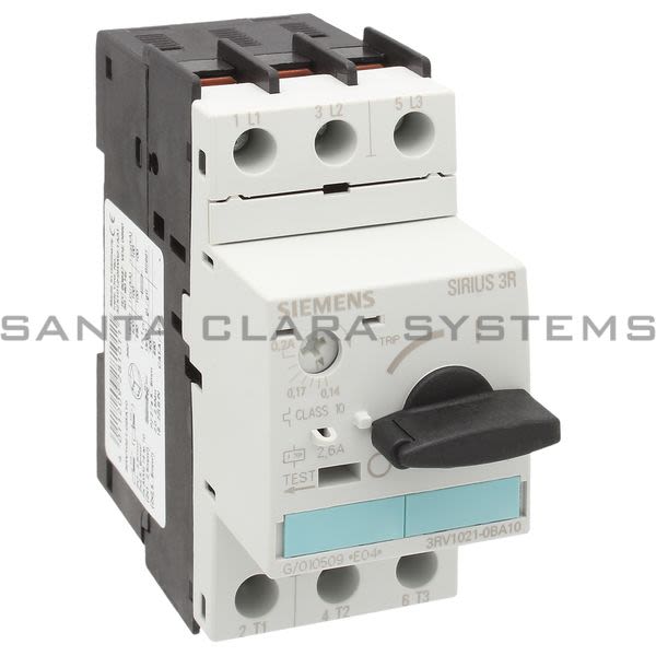 Siemens 3RV1021-0BA10 Motor Starter Protector | Sirius | 3RV1021-0BA10 Product Image